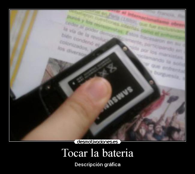 Tocar la bateria - Descripción gráfica