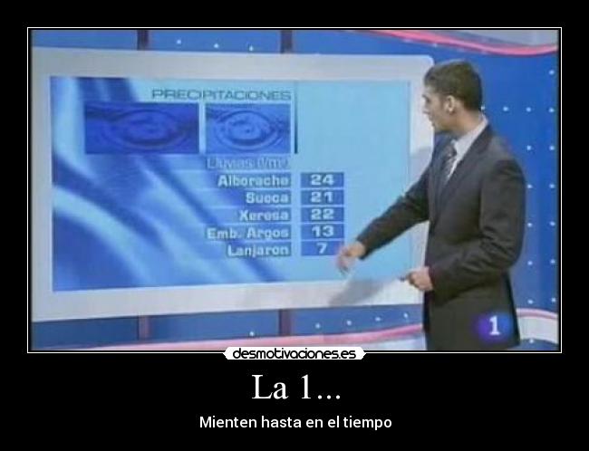 La 1... - Mienten hasta en el tiempo