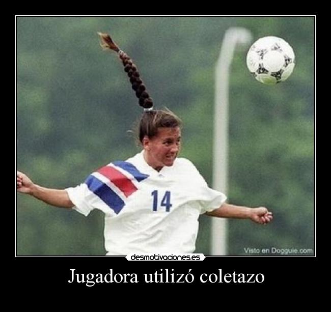 Jugadora utilizó coletazo - 