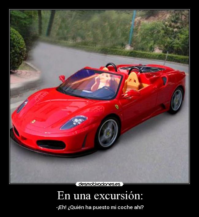 En una excursión: -