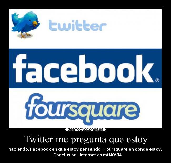 Twitter me pregunta que estoy -