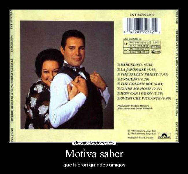 carteles freddie mercury montserrat caballe desmotivaciones