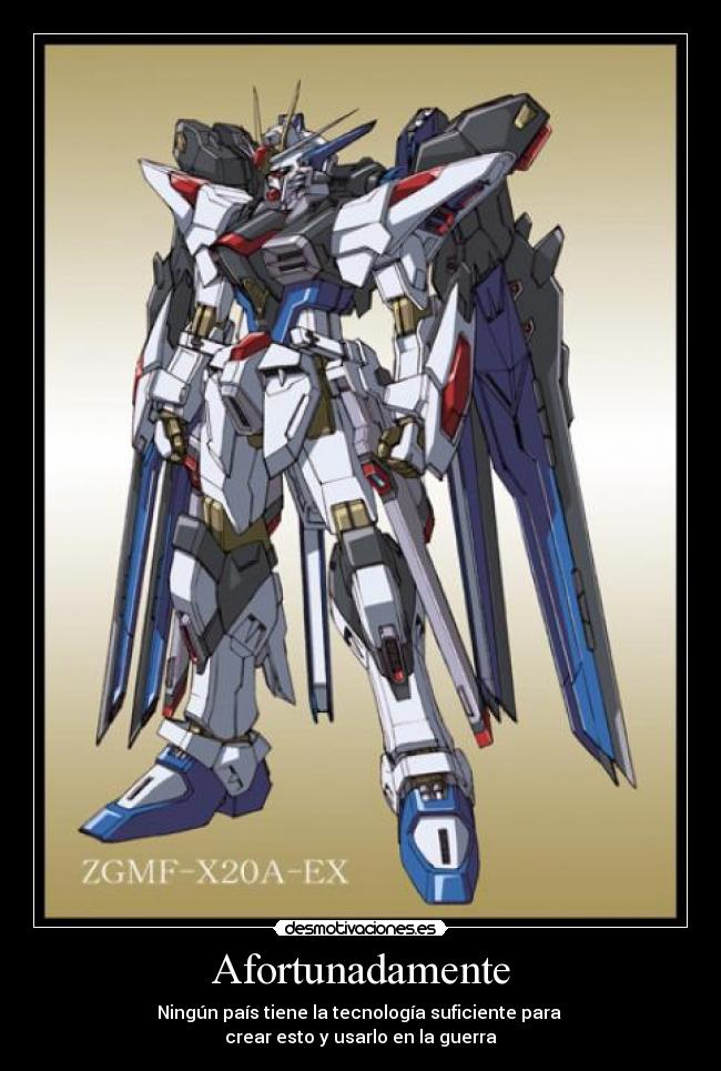 Afortunadamente - Ningún país tiene la tecnología suficiente para 
crear esto y usarlo en la guerra