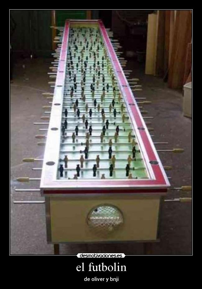 el futbolin -