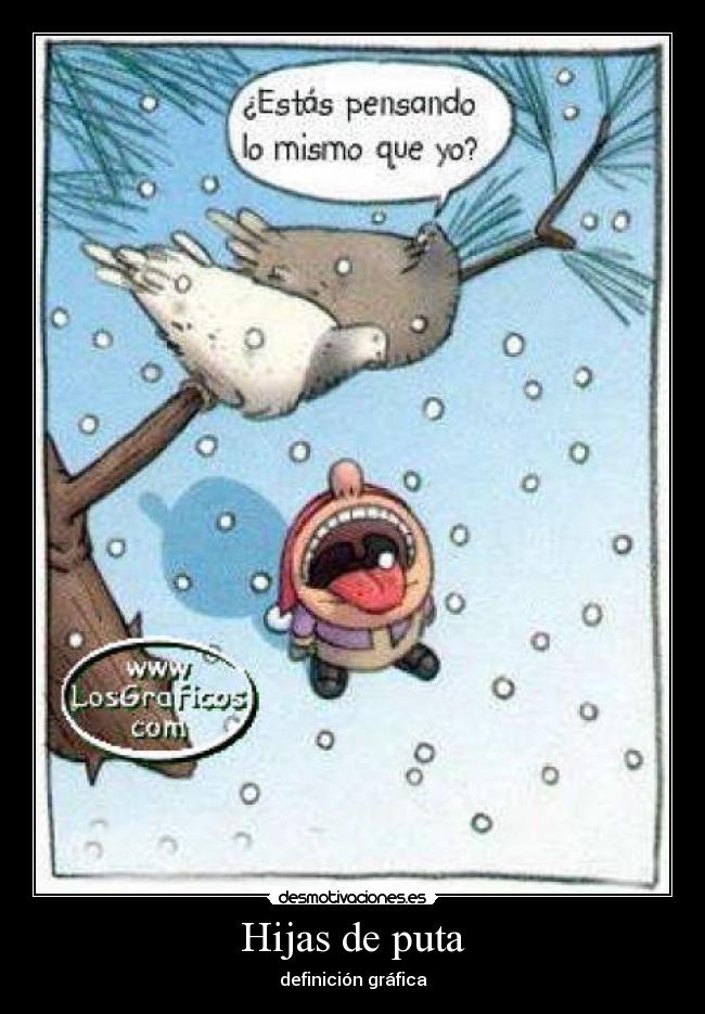 Hijas de puta - definición gráfica