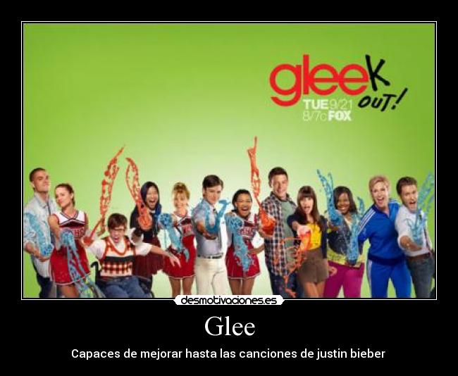 Glee - Capaces de mejorar hasta las canciones de justin bieber 