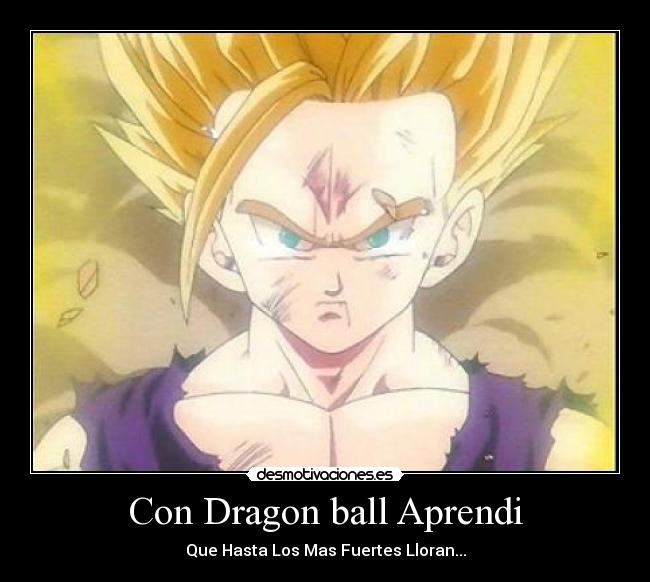 Con Dragon ball Aprendi - Que Hasta Los Mas Fuertes Lloran...