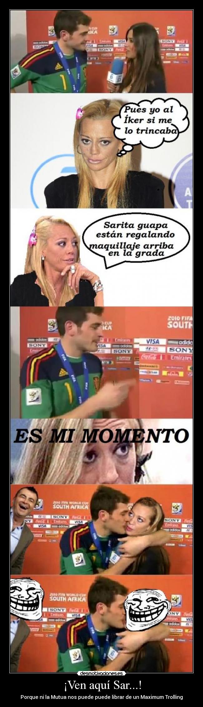 carteles futbol real madrid barca casillas belen esteban sara carbonero desmotivaciones