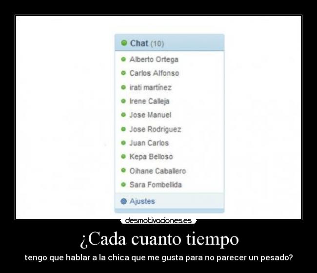 ¿Cada cuanto tiempo -