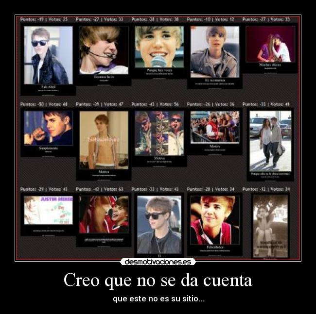 Creo que no se da cuenta -