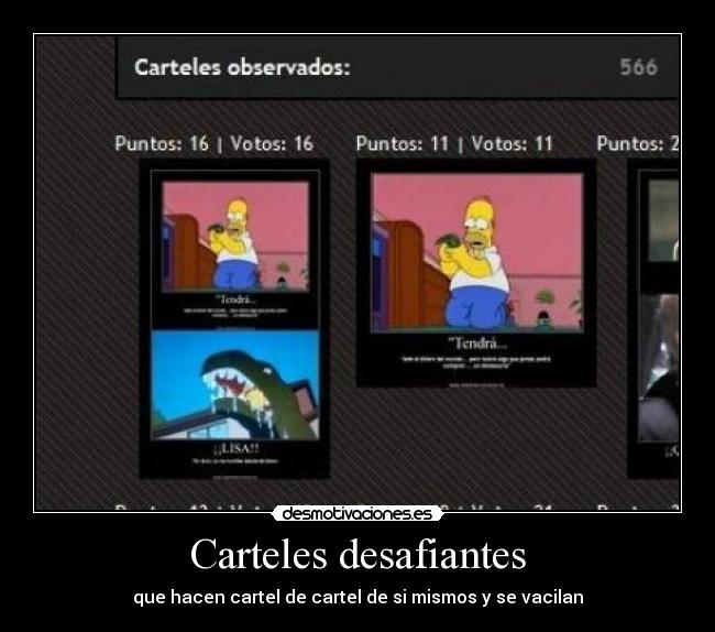 Carteles desafiantes - 