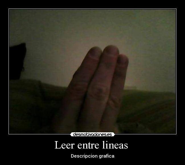 Leer entre lineas  - Descripcion grafica