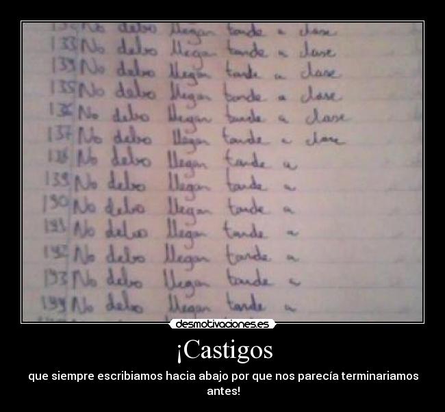 ¡Castigos - 