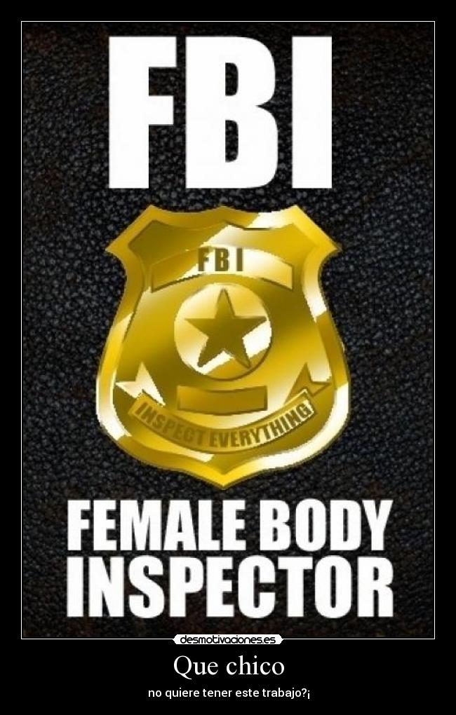 Que chico - no quiere tener este trabajo?¡