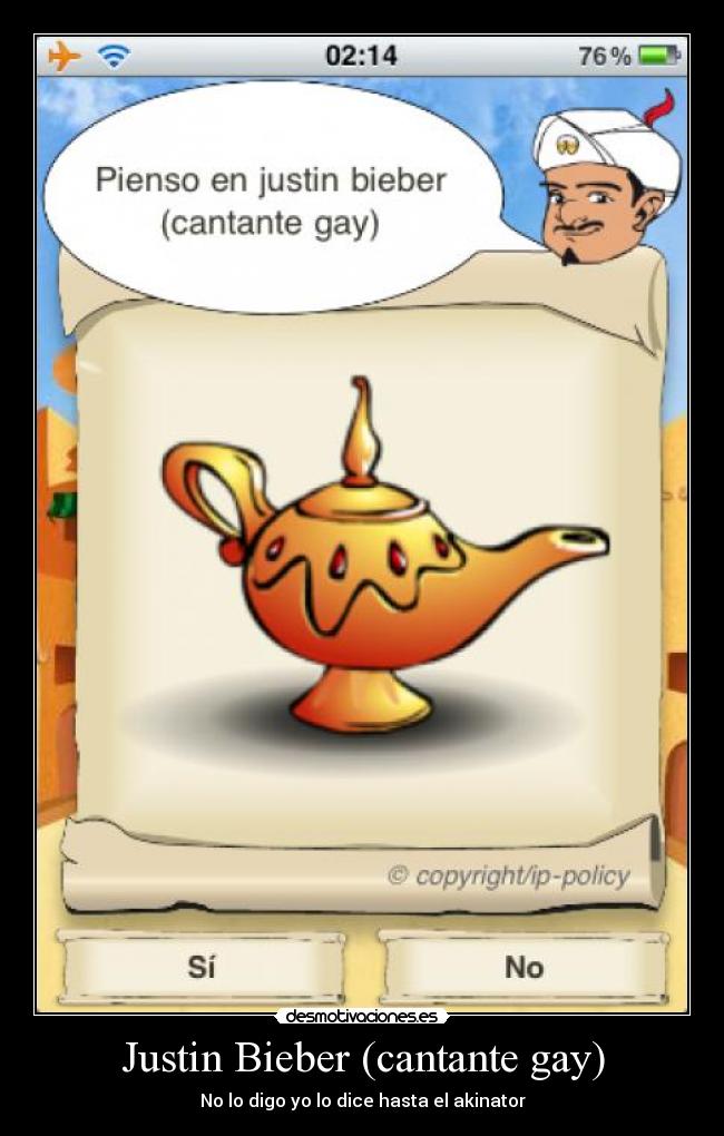 Justin Bieber (cantante gay) - No lo digo yo lo dice hasta el akinator