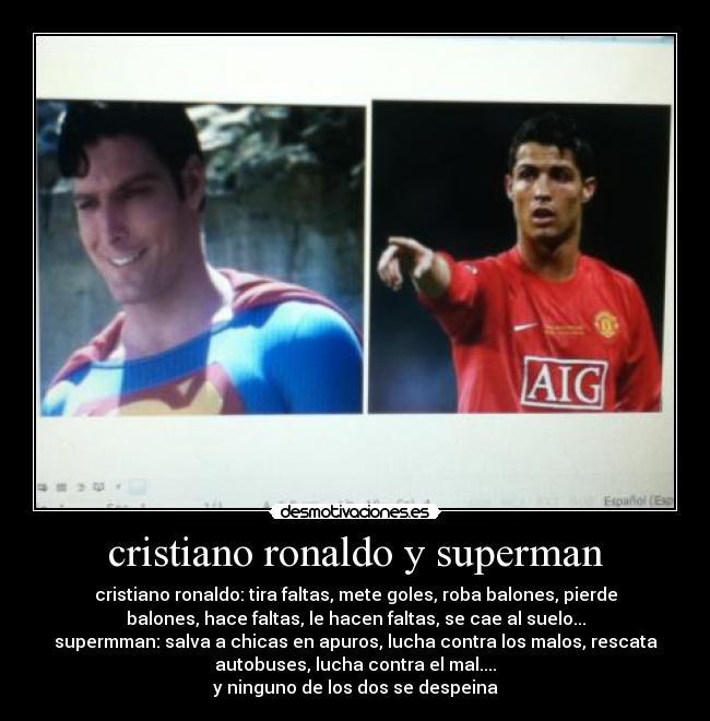 cristiano ronaldo y superman - 