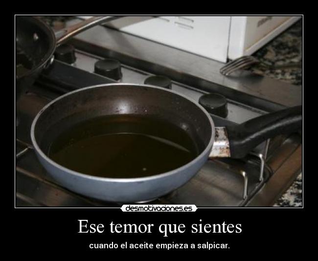 Ese temor que sientes - 