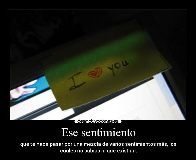 Ese sentimiento -