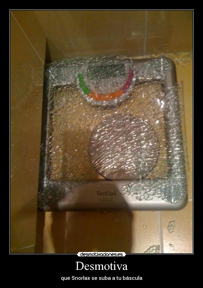 Desmotiva - que Snorlax se suba a tu báscula