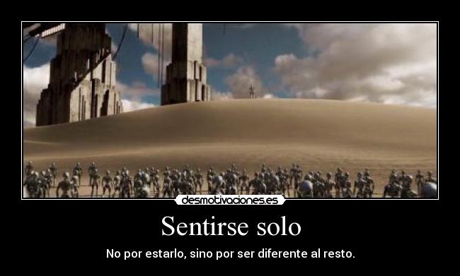 Sentirse solo -