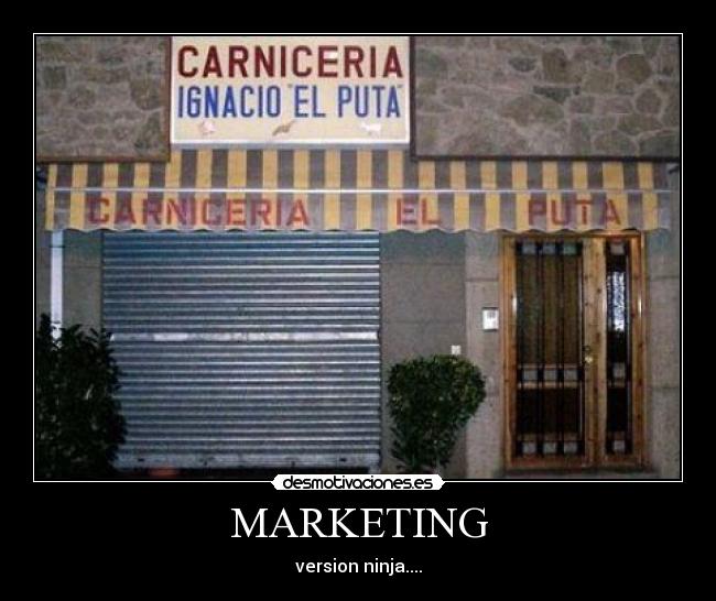 MARKETING - version ninja....