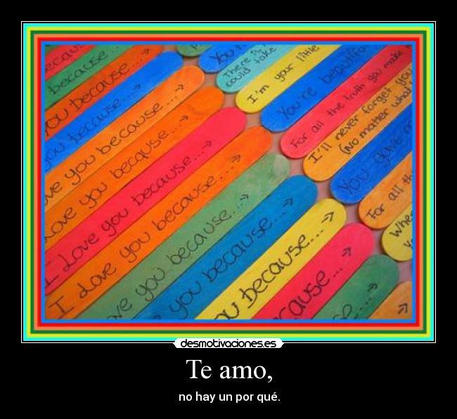 Te amo, - 