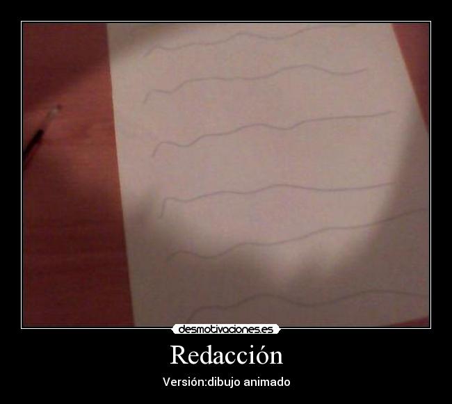 Redacción - Versión:dibujo animado