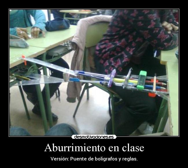 Aburrimiento en clase -