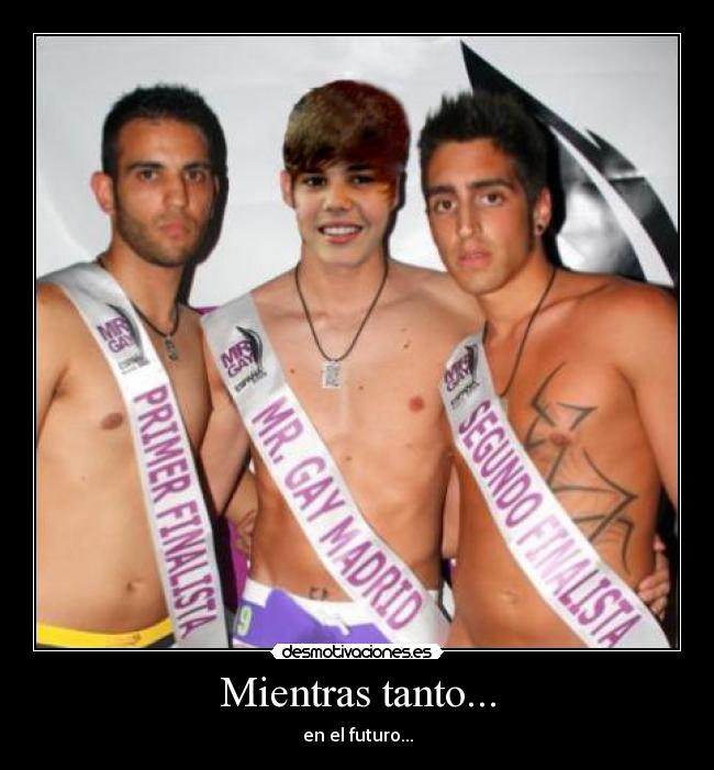 carteles justin bieber gay futuro desmotivaciones