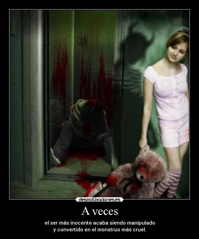 carteles monstruo manipulado inocente desmotivaciones