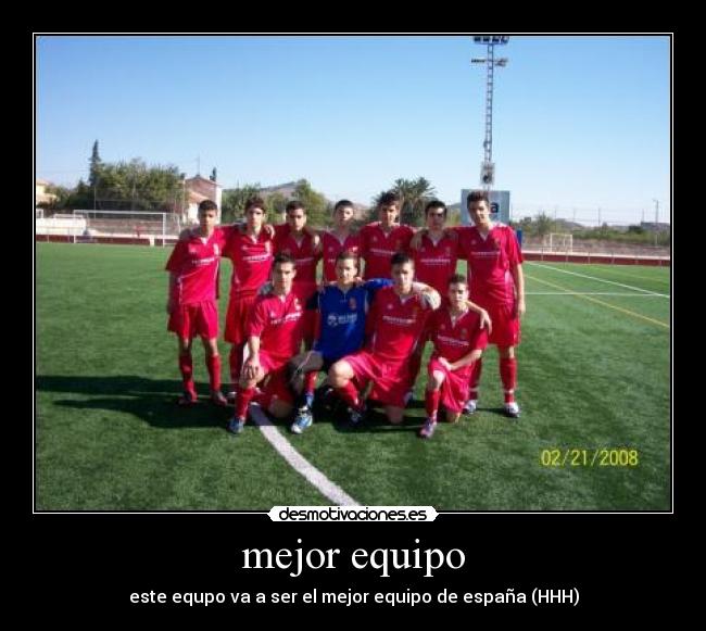 mejor equipo -