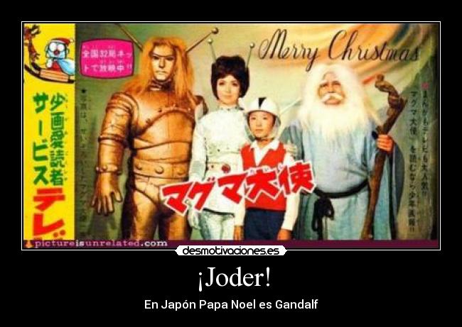 ¡Joder! - En Japón Papa Noel es Gandalf