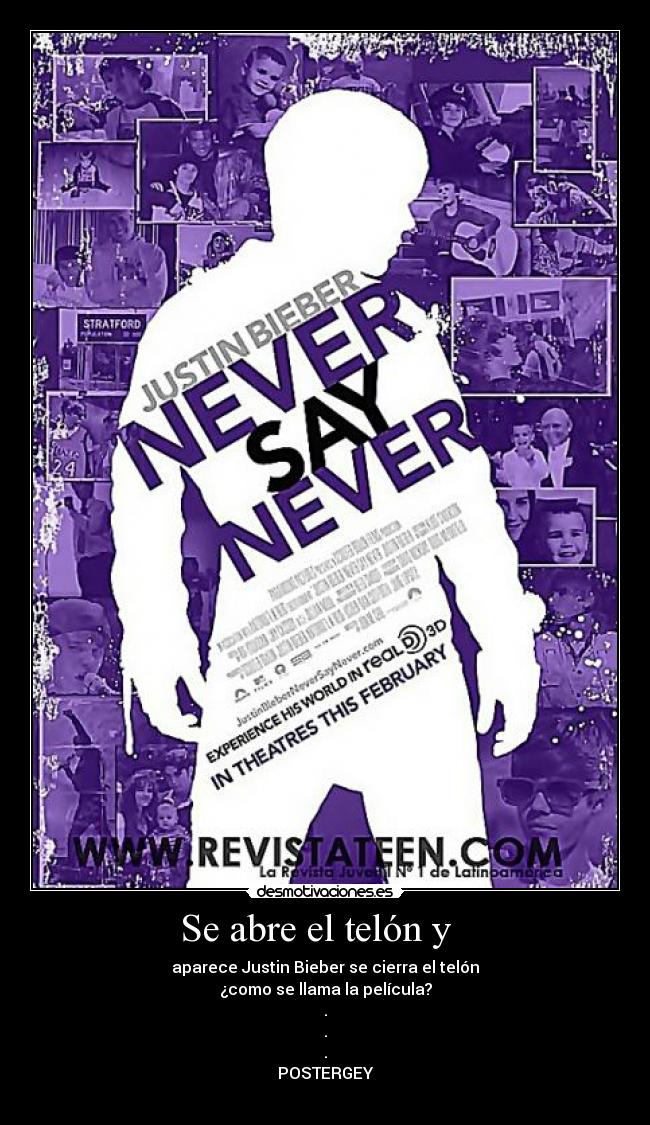 Se abre el telón y -