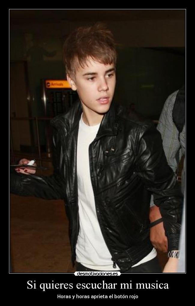 Si quieres escuchar mi musica - Horas y horas aprieta el botón rojo
