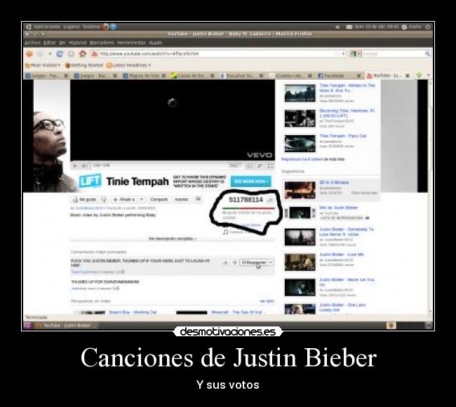 Canciones de Justin Bieber - 