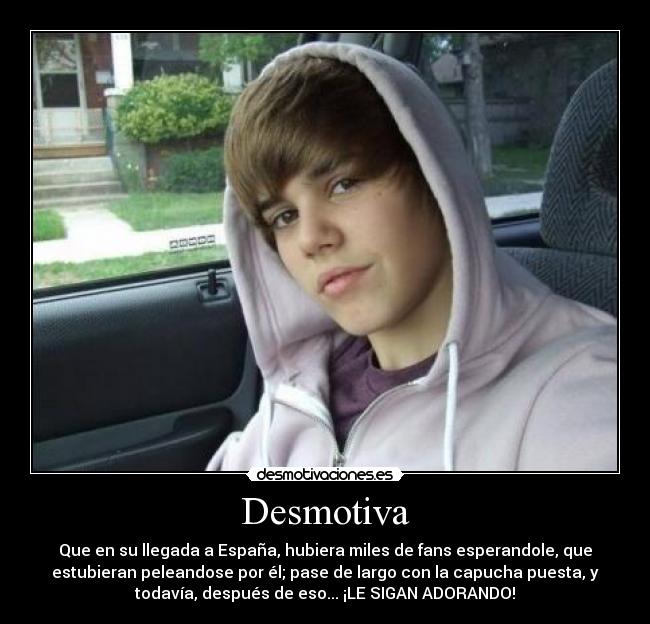 carteles justin bieber desmotivaciones