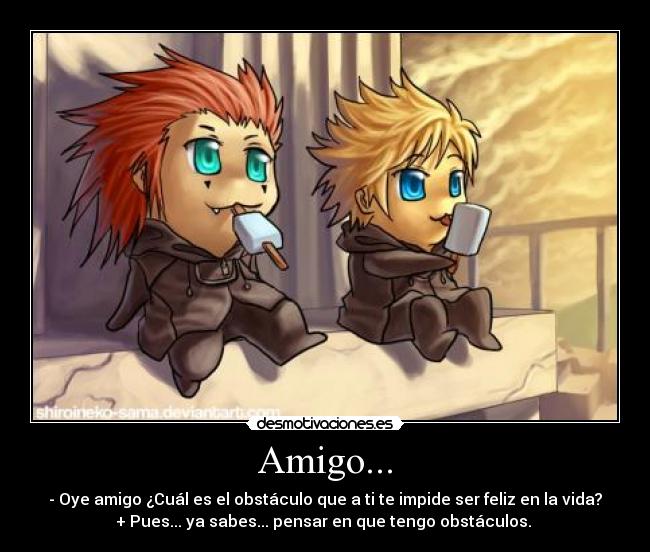 carteles amigo obstaculos desmotivaciones