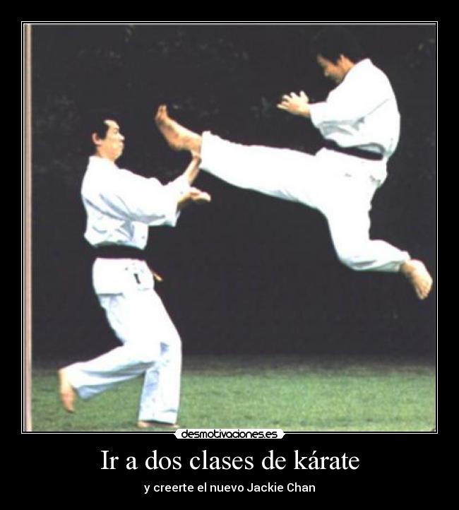 carteles karate clases jackie chan desmotivaciones
