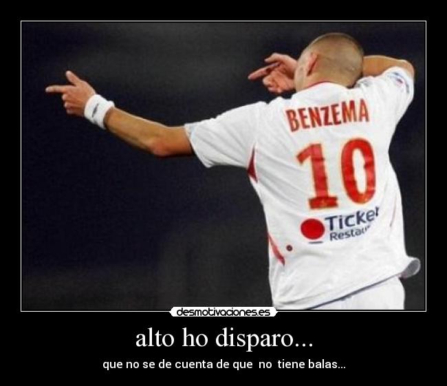 alto ho disparo... - 