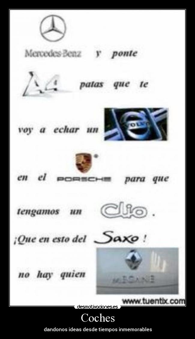 Coches - dandonos ideas desde tiempos inmemorables