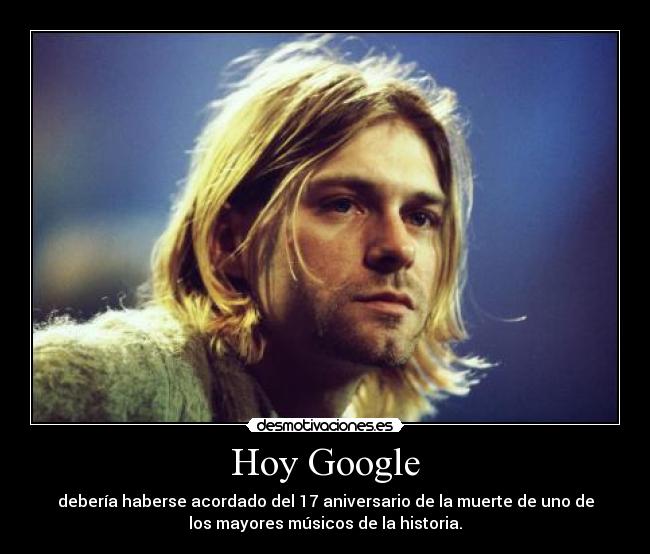 Hoy Google - debería haberse acordado del 17 aniversario de la muerte de uno de
los mayores músicos de la historia.