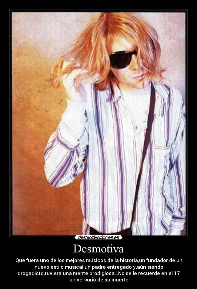 carteles desmotiva kurt cobain desmotivaciones