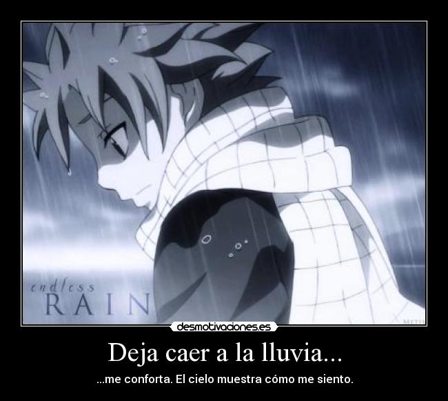 Deja caer a la lluvia... -