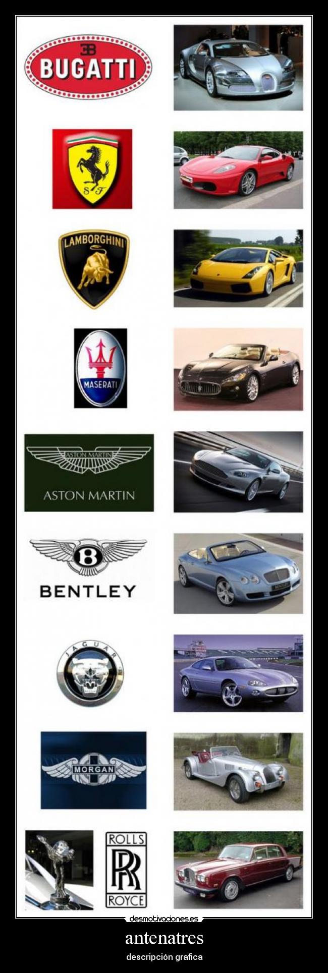 antenatres - descripción grafica