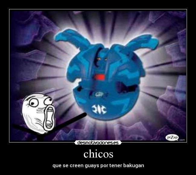 chicos - que se creen guays por tener bakugan