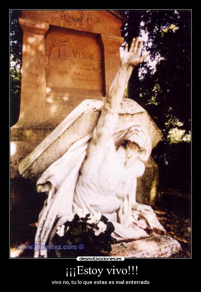 ¡¡¡Estoy vivo!!! - vivo no, tu lo que estas es mal enterrado