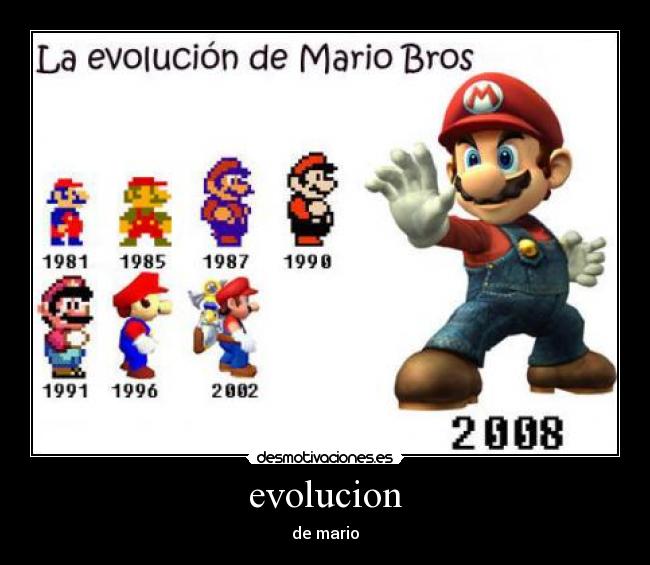 evolucion - de mario