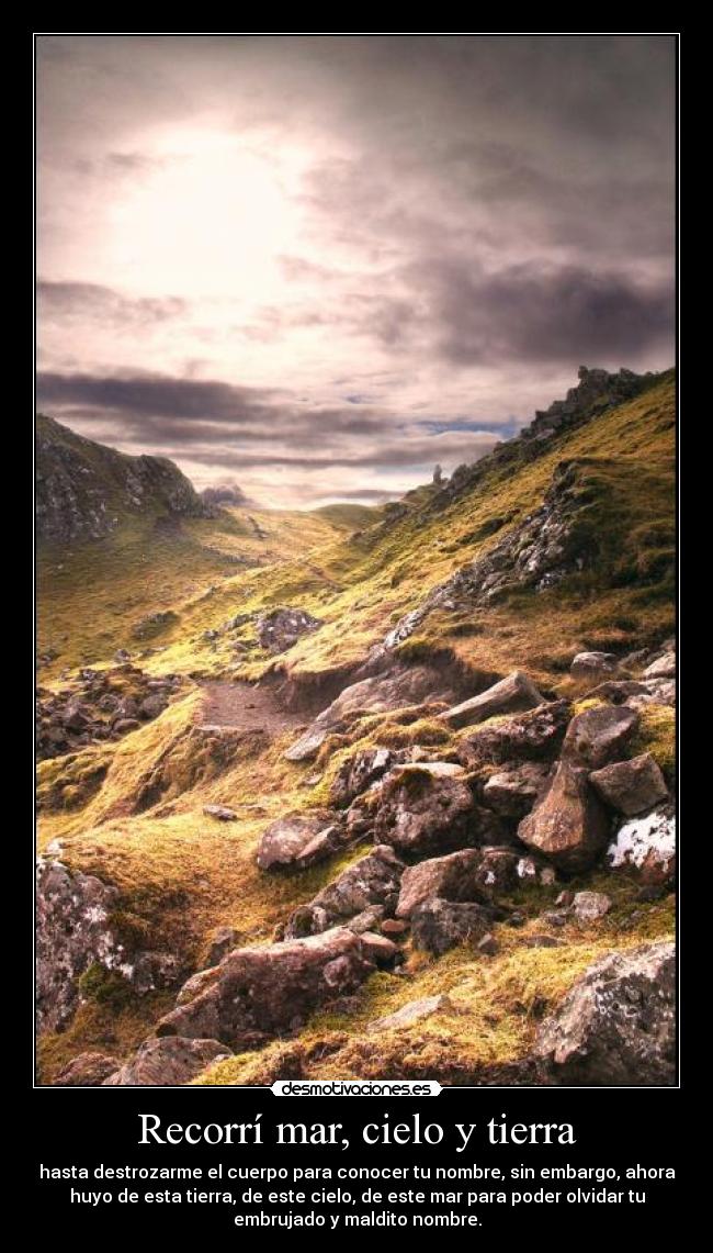 Recorrí mar, cielo y tierra - 