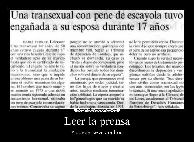 Leer la prensa - 