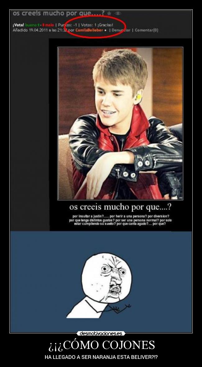 ¿¡¿CÓMO COJONES - HA LLEGADO A SER NARANJA ESTA BELIVER?!?